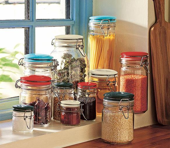 Flip Lid Storage Jar