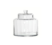 Large Ridged Glass Jar