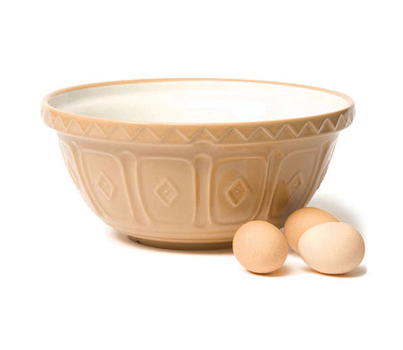 Traditional Buff-glaze Cane Mixing Bowl